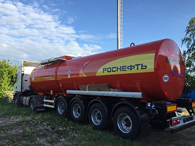 Полуприцеп-цистерна (нефтевоз) 36 м3, 1 отс, 4 оси